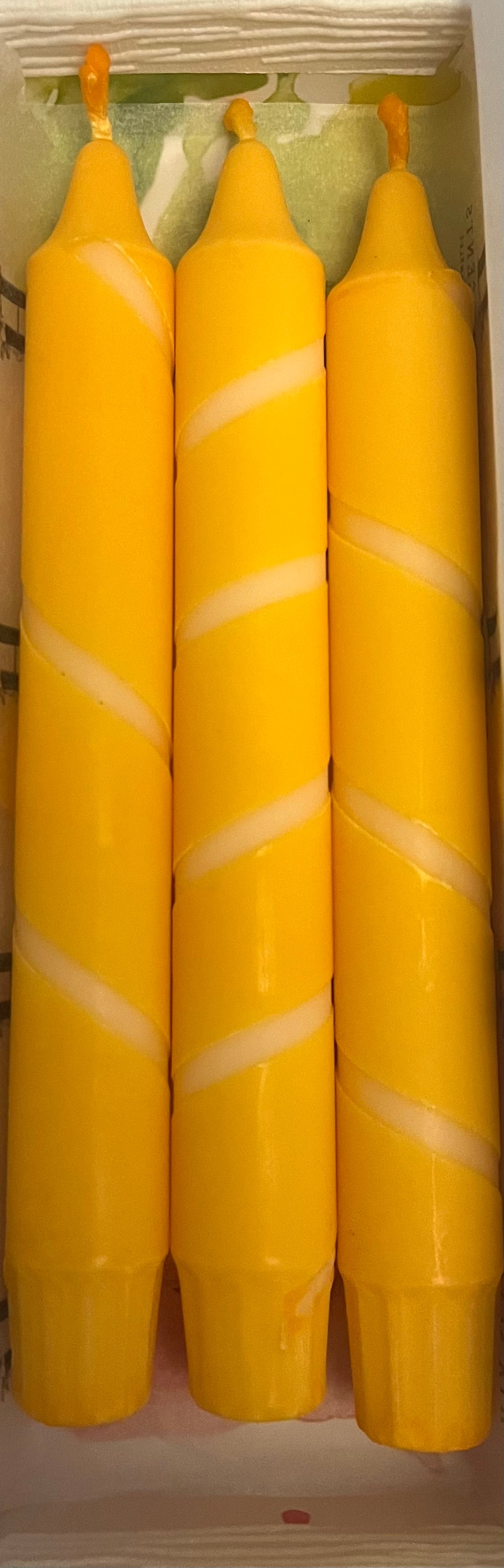 Dip Dye Taper Candles